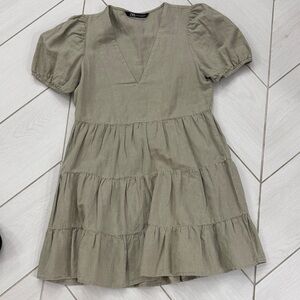 Zara Dress in Sage Green